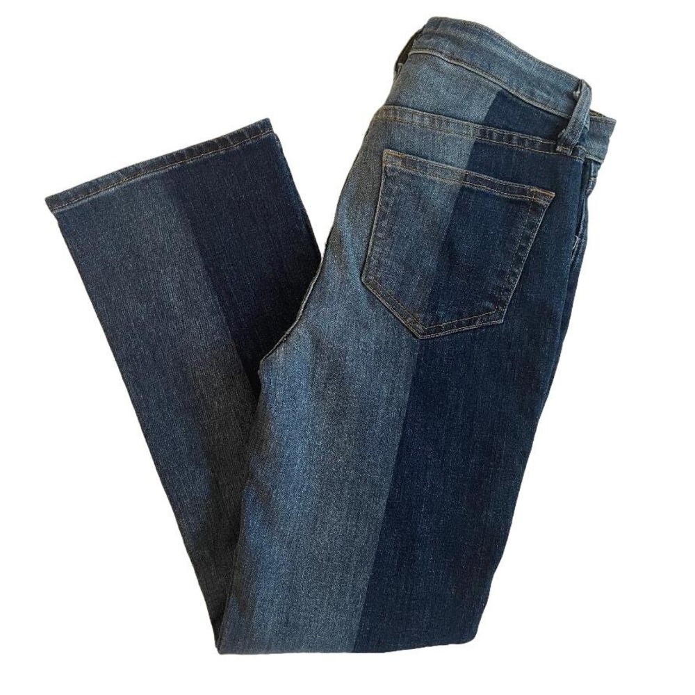 L'AGENCE Patchwork Flare Jeans Medium Wash Womens Size 25